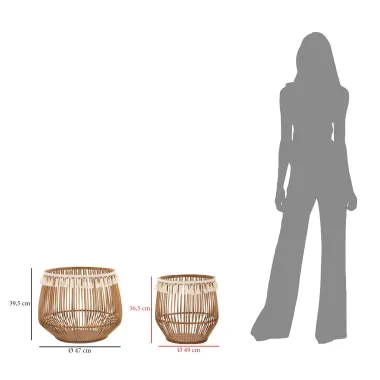 CESTONI FUJI PARA 47X39,5-34X36,5 cm